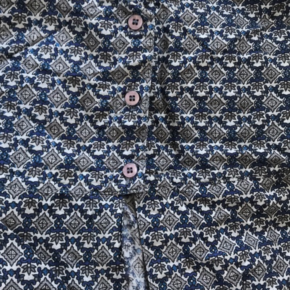 Vintage Indian gauze top. Buttons and slip front - Picture 3 of 3